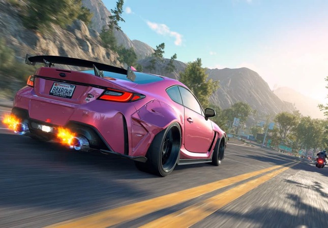 Voiture rose inspirée de GTA 6