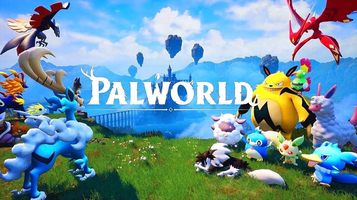Palworld et ses Pals dans un paysage coloré